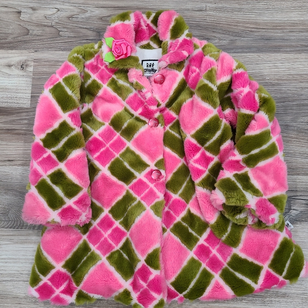 Girls Vintage Looking Dress Coat